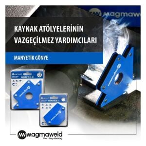 Magmaweld Magmafix AX-11 Mıknatıslı Manyetik Kaynak Gönyesi – 11 kg, 5 Açılı