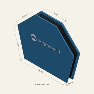 Magmaweld Magmafix AX-22 Mıknatıslı Manyetik Kaynak Gönyesi – 22 kg, 5 Açılı